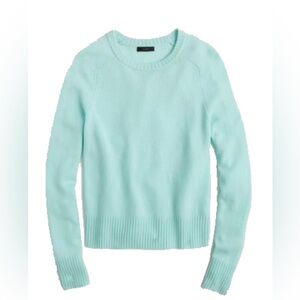 J.Crew Holly Sweater Aqua Mist Wool Crewneck M NWOT